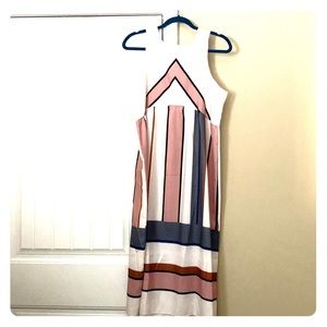 Color block Midi Dress